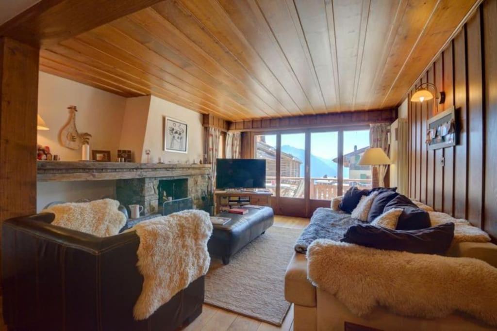 Ski-In, Chalet-Style Appt Central Verbier - 1 Min Walk To Lift المظهر الخارجي الصورة